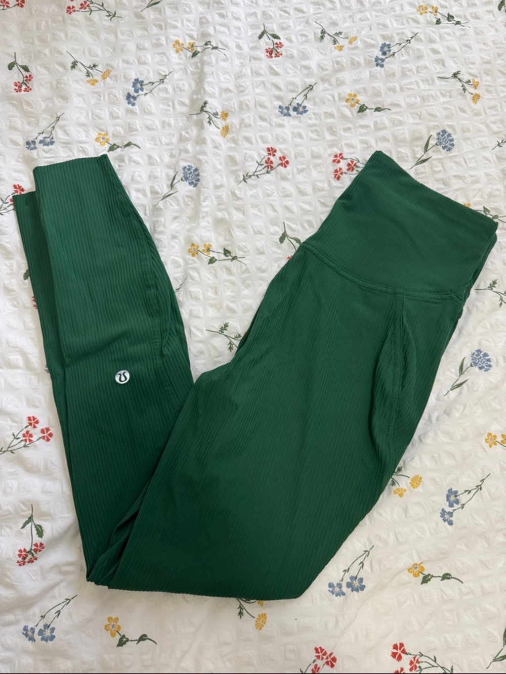 Wunder Under Green Ribbed Leggings